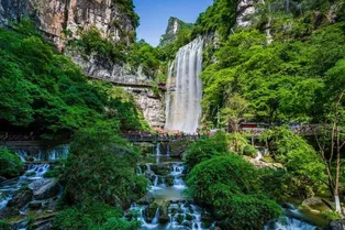 Three Gorges Grand Waterfall Scenic Area - Hubei Tourist Attraction