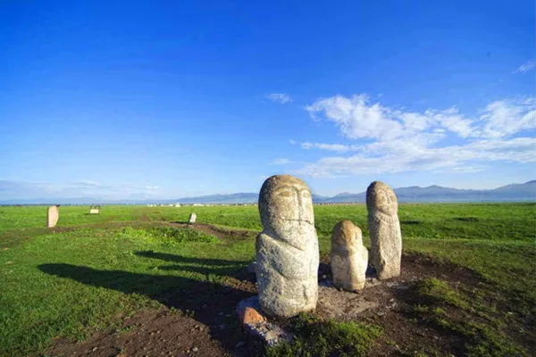 Steppe Stone Statues Kazakh Culture Park - Xinjiang Tourist Attraction