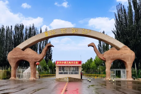 Xinhe Desert Flower Sea Scenic Area - Xinjiang Tourist Attraction