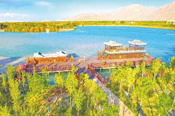 Sea Buckthorn Forest Wetland Tourist Scenic Area - Xinjiang Tourist Attraction